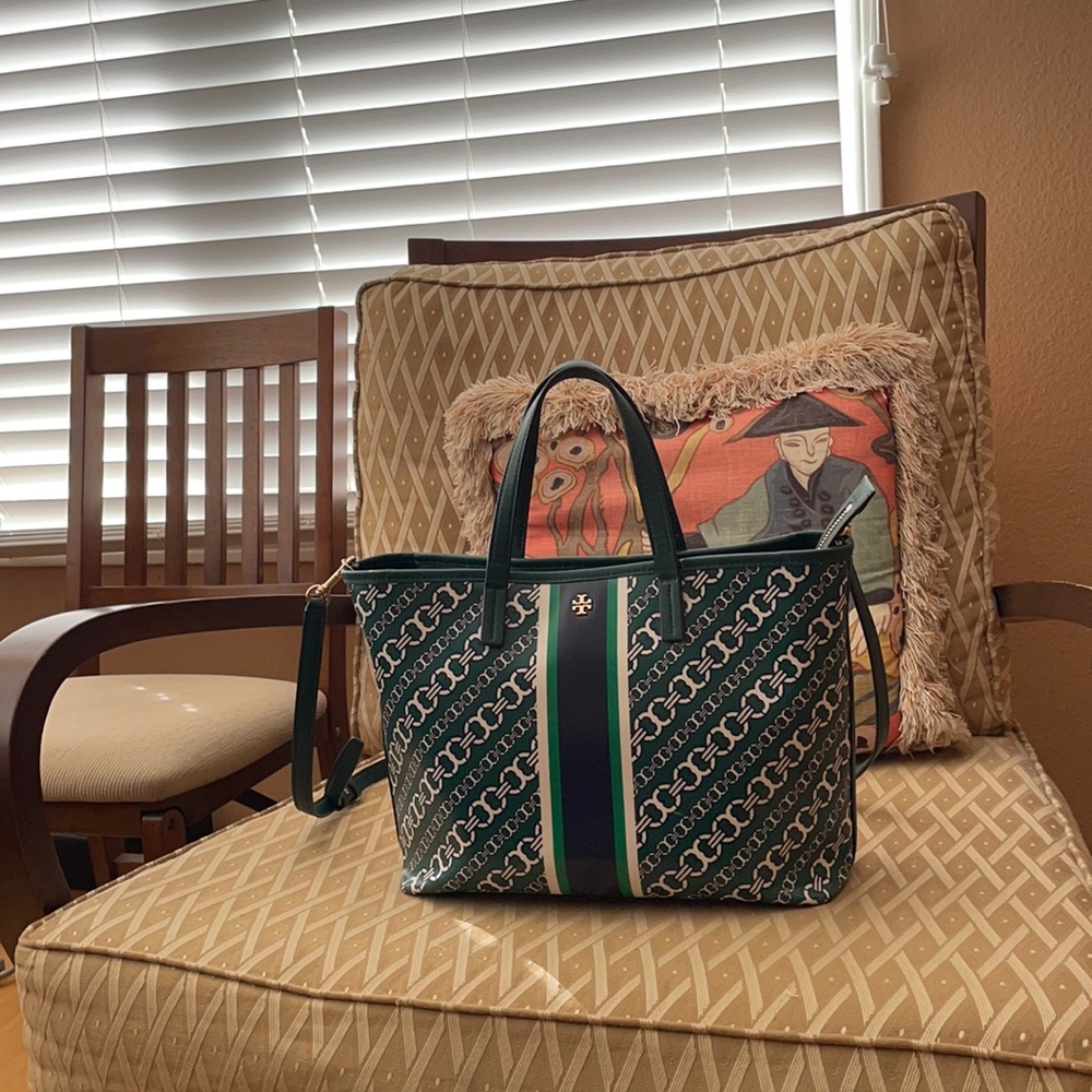 Tory Burch Gemini Crossbody bag in green